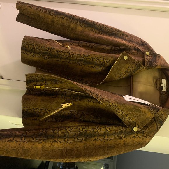 Vince XS Textured Animal Print Jacket - Picture 2 of 3